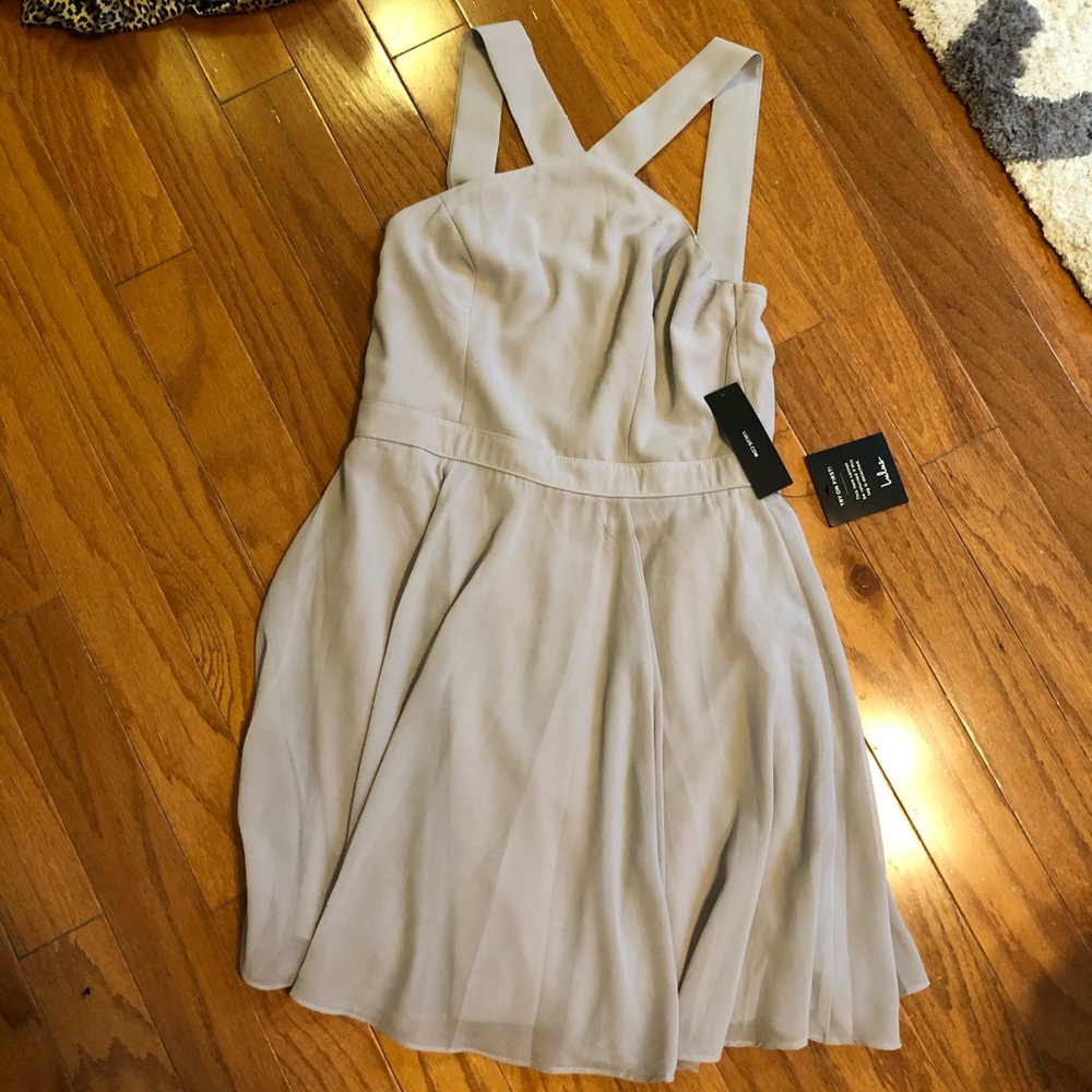 Gray cocktail dress